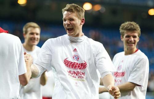 Der FCB feiert den Einzug ins CL-Finale 2012