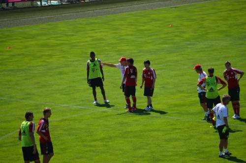 FCB Training with Boateng and Usami