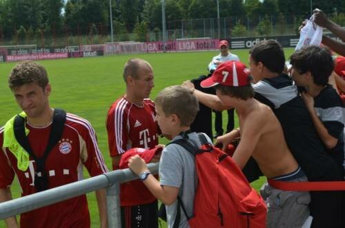 FCB Training with Boateng and Usami