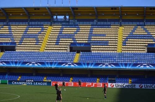 FCB im El Madrigal.