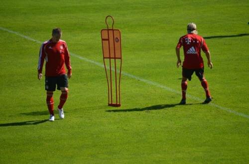 FCB-Training mit Robben, Olic & Co.
