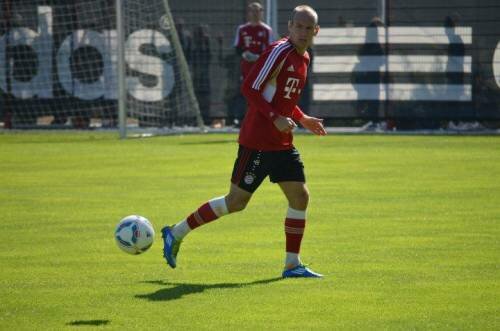 FCB-Training mit Robben, Olic & Co.