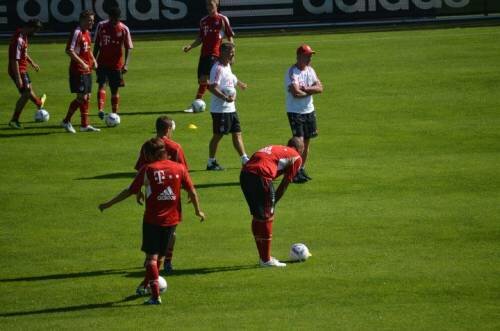 FCB-Training mit Robben, Olic & Co.