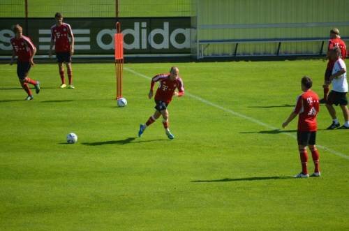 FCB-Training mit Robben, Olic & Co.