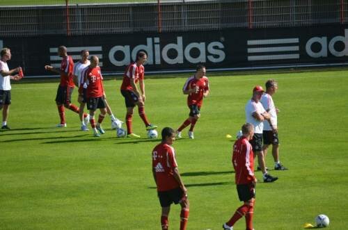 FCB-Training mit Robben, Olic & Co.