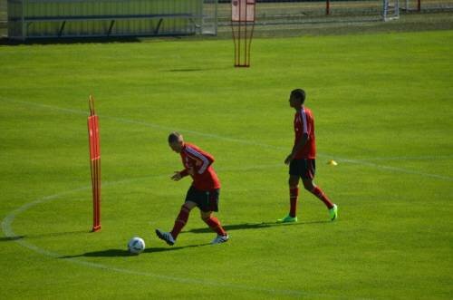 FCB-Training mit Robben, Olic & Co.