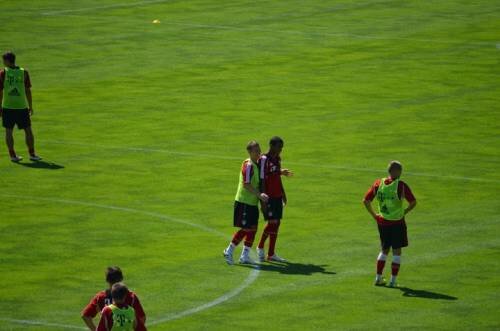FCB Training with Boateng and Usami